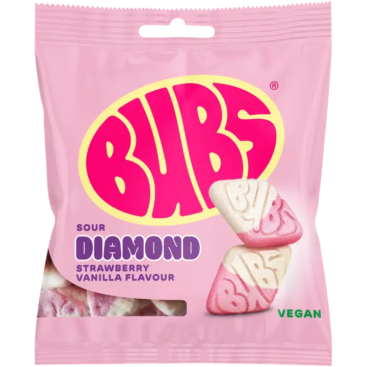 BUBS Strawberry Vanilla DIAMOND makeinen 155g