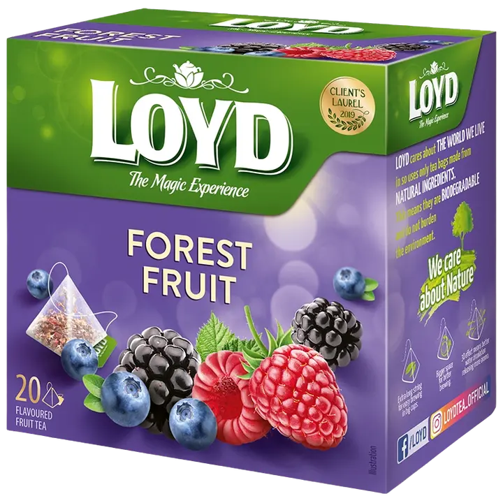 Loyd puuviljtee Pyramids metsamarja 40g