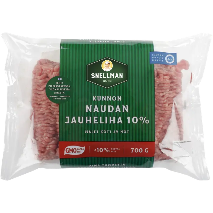 Snellman Kunnon naudan jauheliha 10% 700g