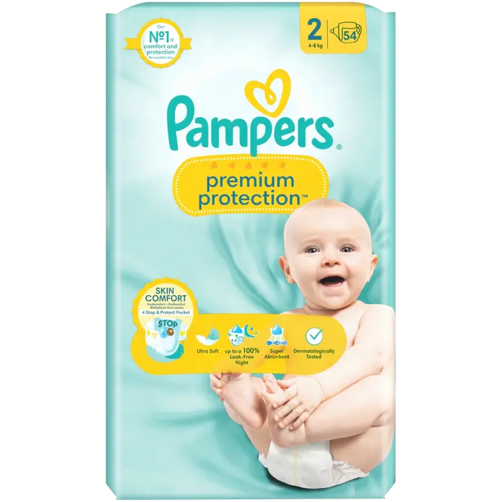 Pampers Premium Protection New Baby S2 4-8kg 54kpl vaippa