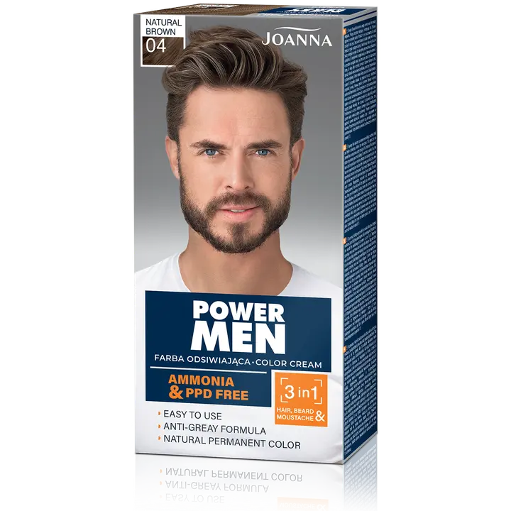 Joanna Power men hiusväri 04 Natural brown permanent