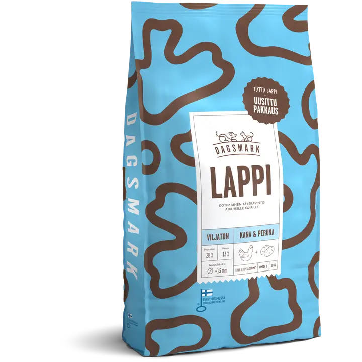 Dagsmark LAPPI 10kg viljaton koiran kuivaruoka kana-peruna