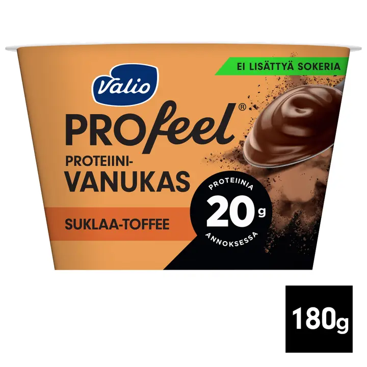 Valio PROfeel® proteiinivanukas 180 g suklaa-toffee laktoositon