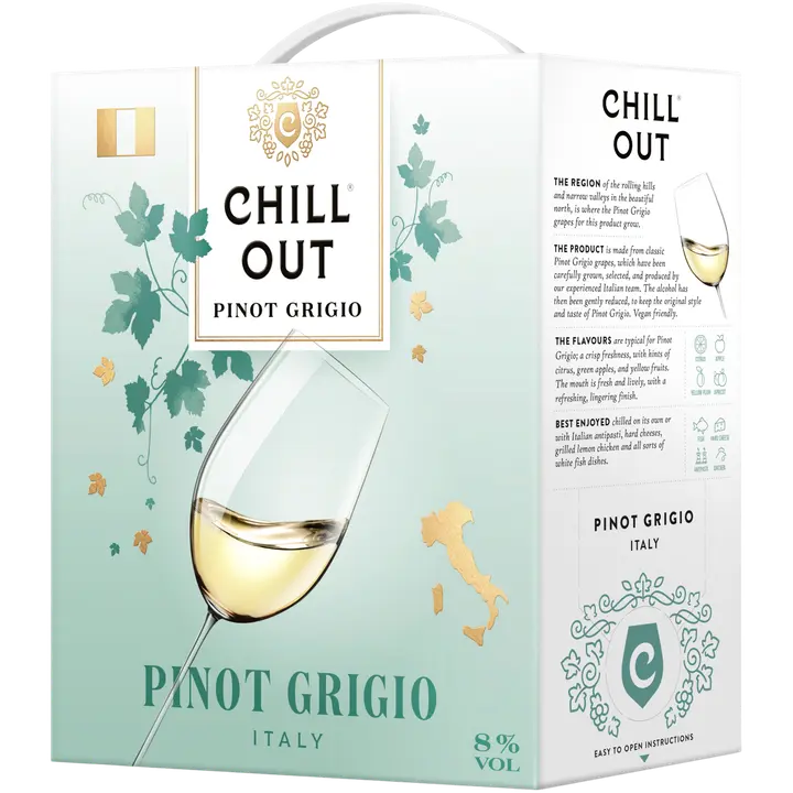 Chill Out Pinot Grigio 8 til-% 2L BIB