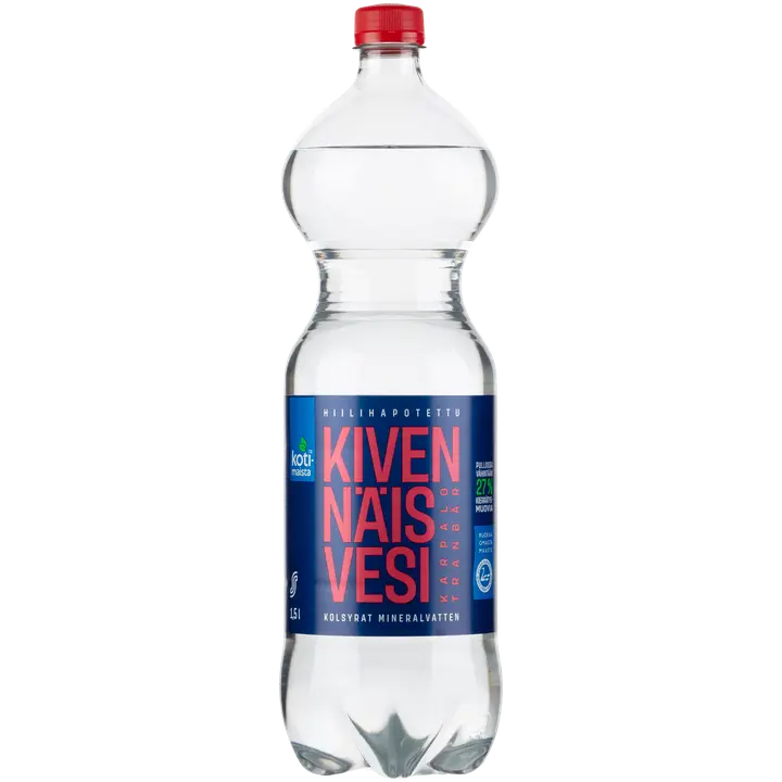 Kotimaista Kivennäisvesi karpalo kevyesti hiilihapotettu1,5l