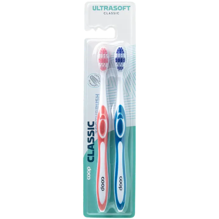 Coop Classic hammasharja ultra soft 2 kpl