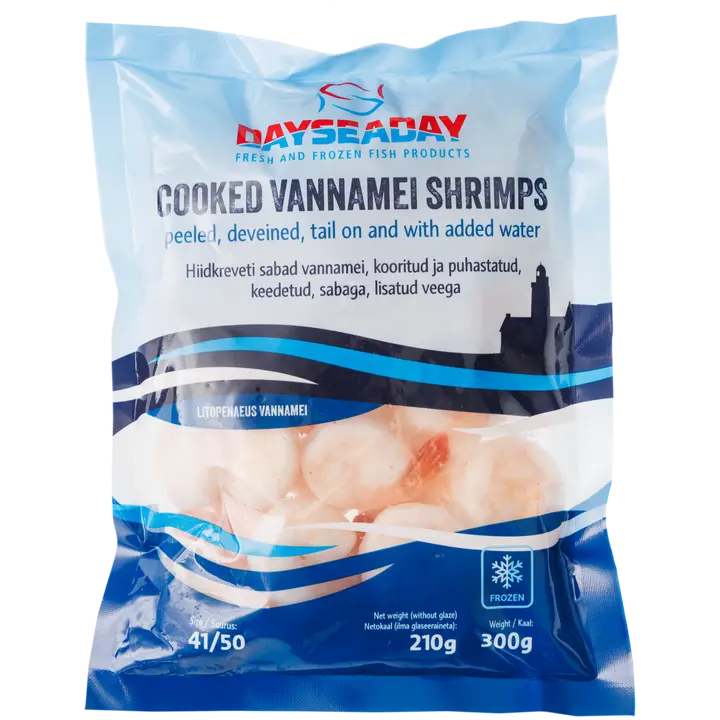 Day Seaday Külm.Hiidkrevetisabad Keedetud Kooritud 300 G 41/50