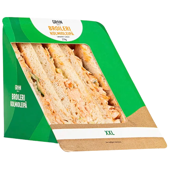 Greendeli Broileri XXL Kolmioleipä 270 g