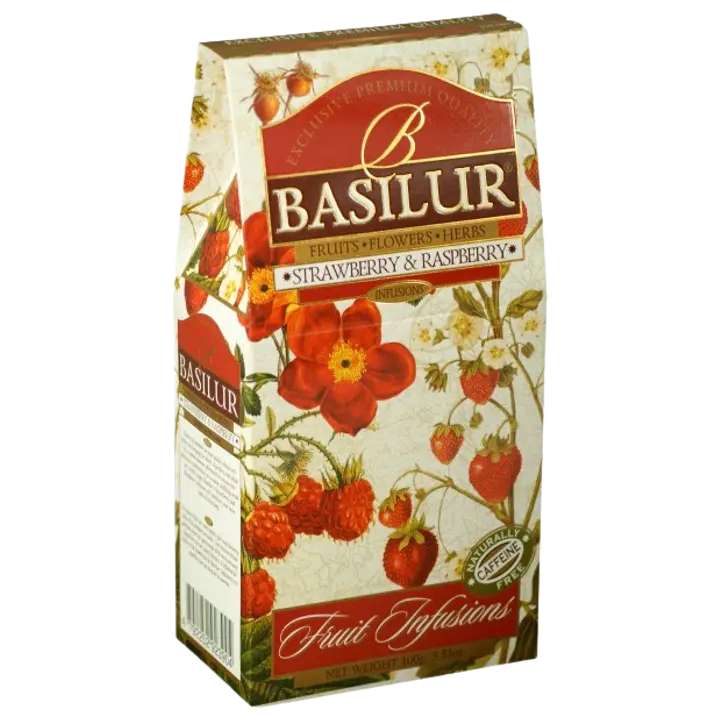 Basilur puuvilja purutee maasika ja vaarika 100 g