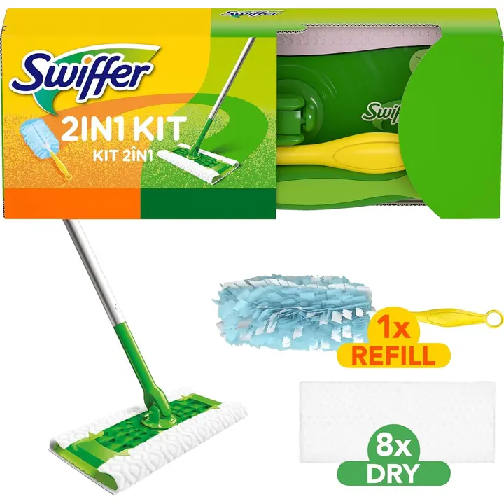 Swiffer põrandapesu komplekt mopp ja tolmuhari