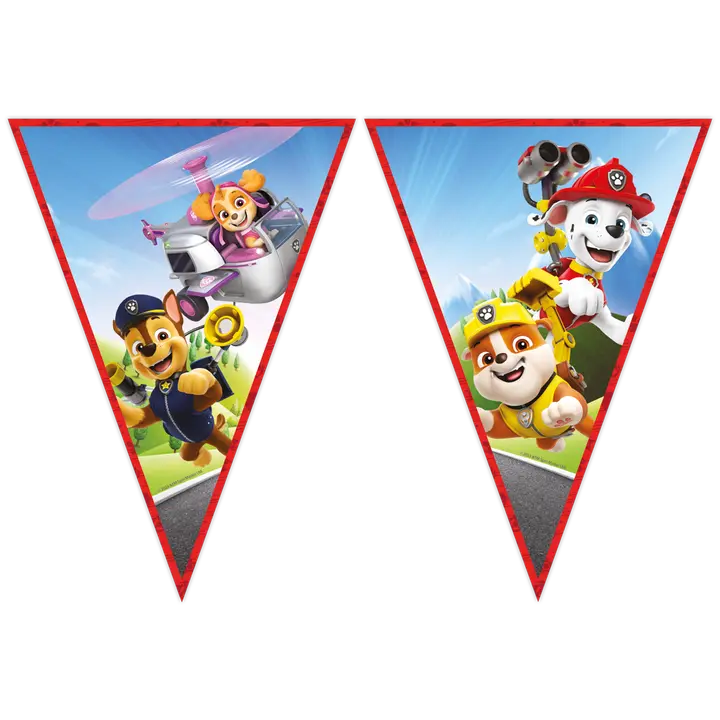 Decorata Party Paw Patrol FSC Triangle Flag Banner