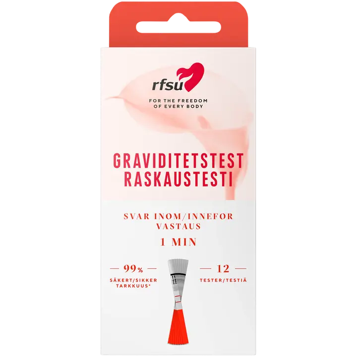 RFSU Raskaustesti 12 kpl testiliuskoja