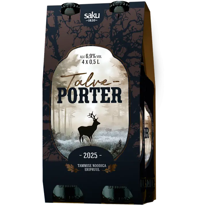 Saku Talveporter õlu 6,9%vol 4x500 ml