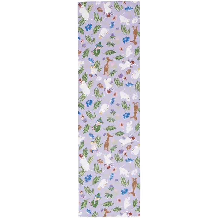 Moomin Arabia Finland kaitaliina 40x140 cm liila