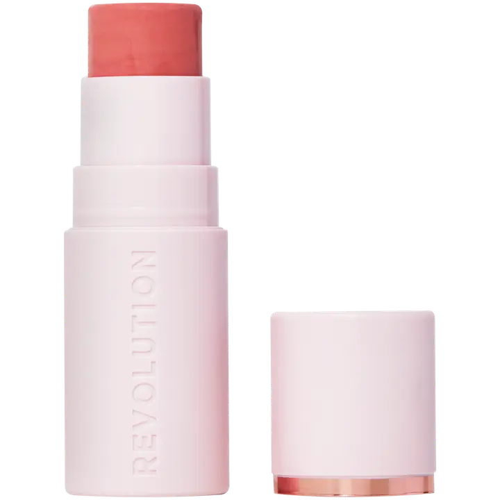 Makeup Revolution Skin Silk Marble poskipunapuikko 4,5g Peachy Pink
