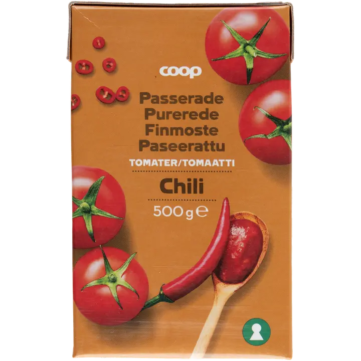 Coop paseerattu tomaatti chili 500g