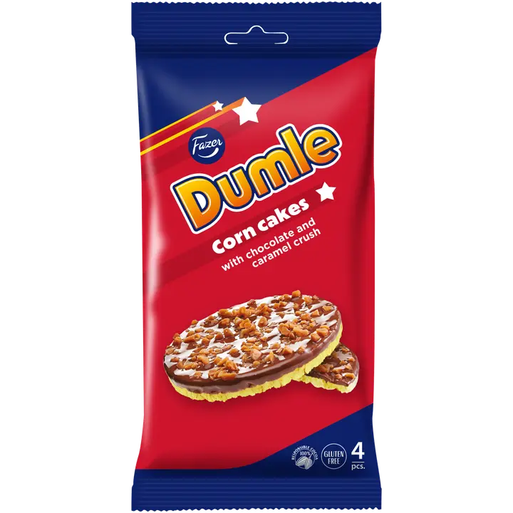 Fazer Dumle maissikakku 4 kpl 66g