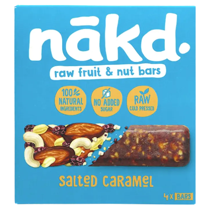 Nakd toorbatoon soolakaramelli multipakk 4x35g