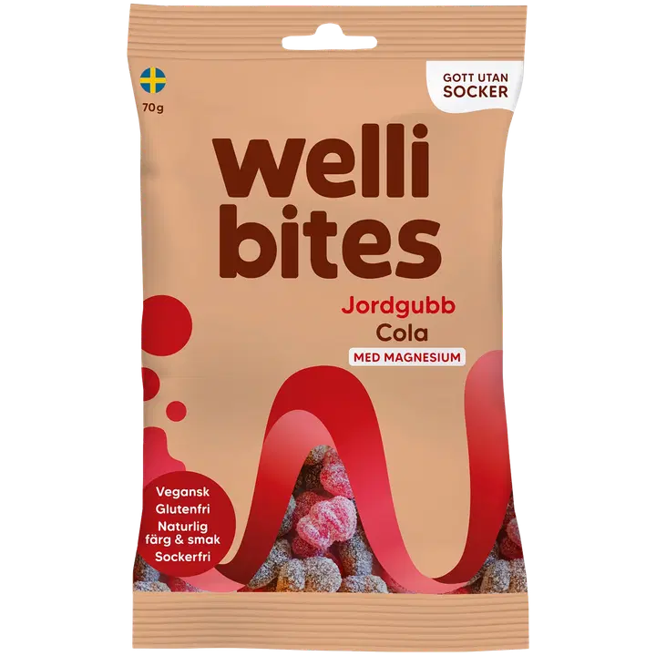 Wellibites Mansikka&Cola 70g