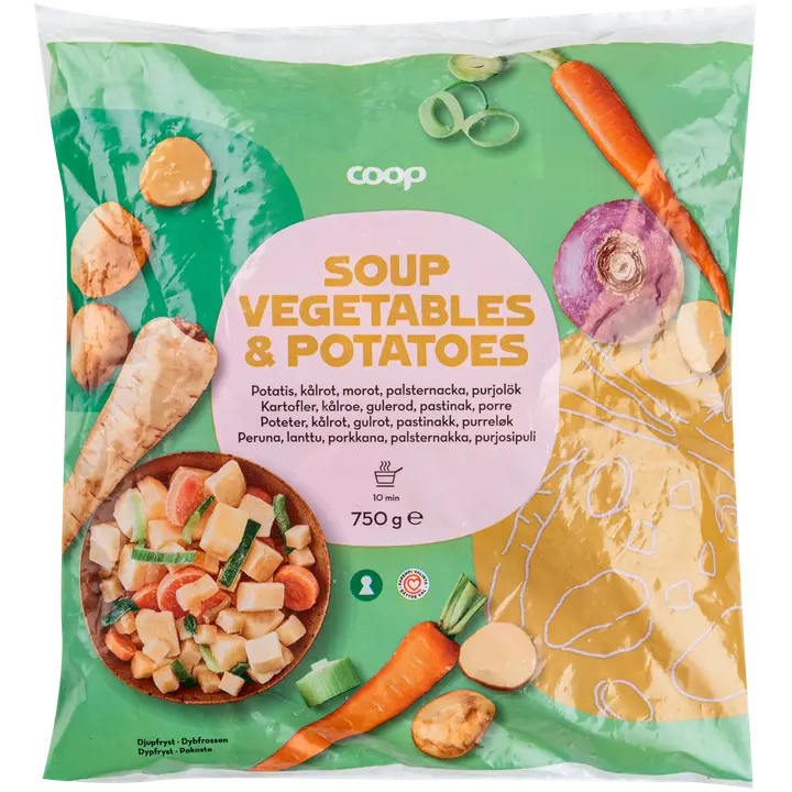 Coop peruna ja keittojuurekset 750 g pakaste