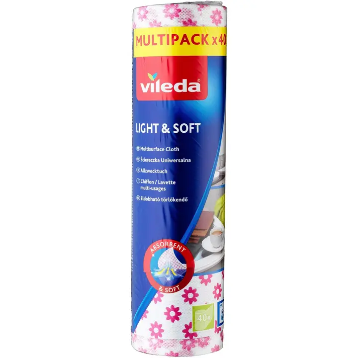 Light&Soft Puhastuslapid 40tk 25X30cm