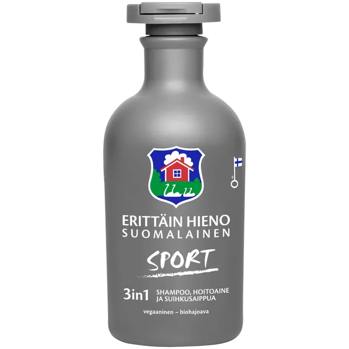 Erittäin Hieno Suomalainen Sport 3in1 shampoo, hoitoaine, suihkusaippua 300ml