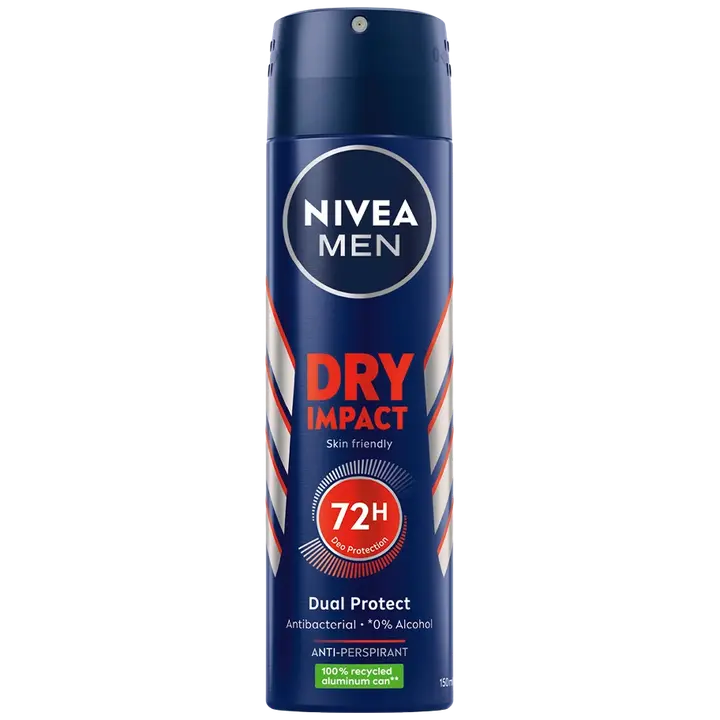 NIVEA MEN 150ml Dry Impact Deo Spray -antiperspirantti