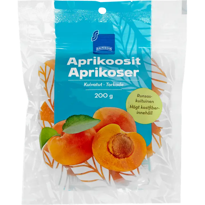 Rainbow 200g kuivatut aprikoosit