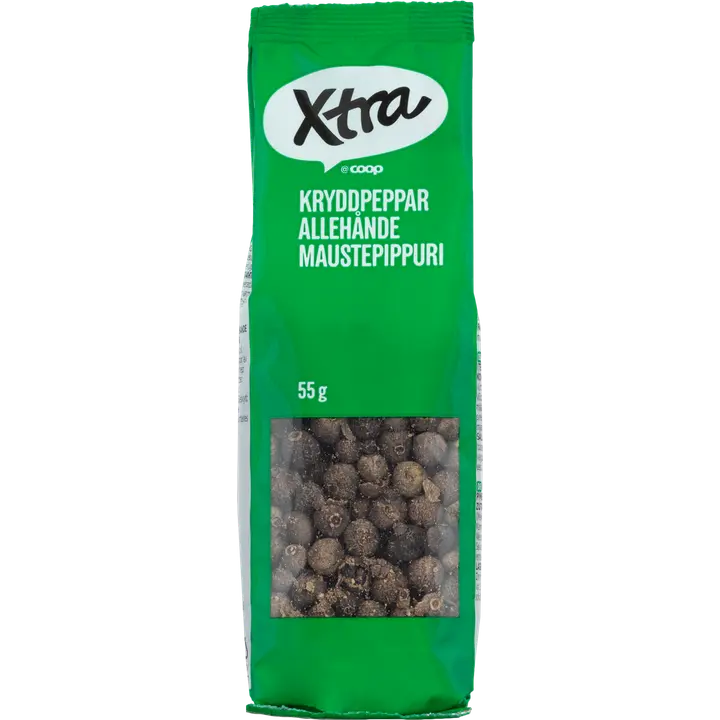 Xtra maustepippuri kokonainen 55 g
