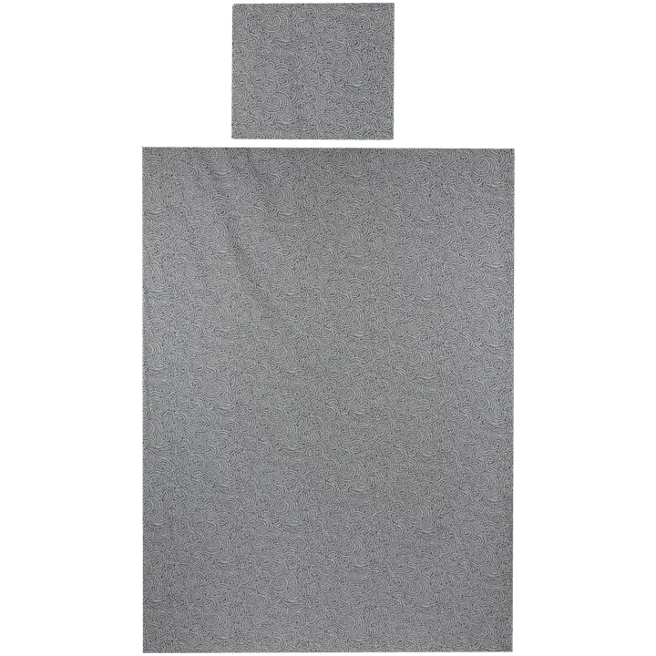 Voodipesukomplekt melange 150x210+55x65 pruun