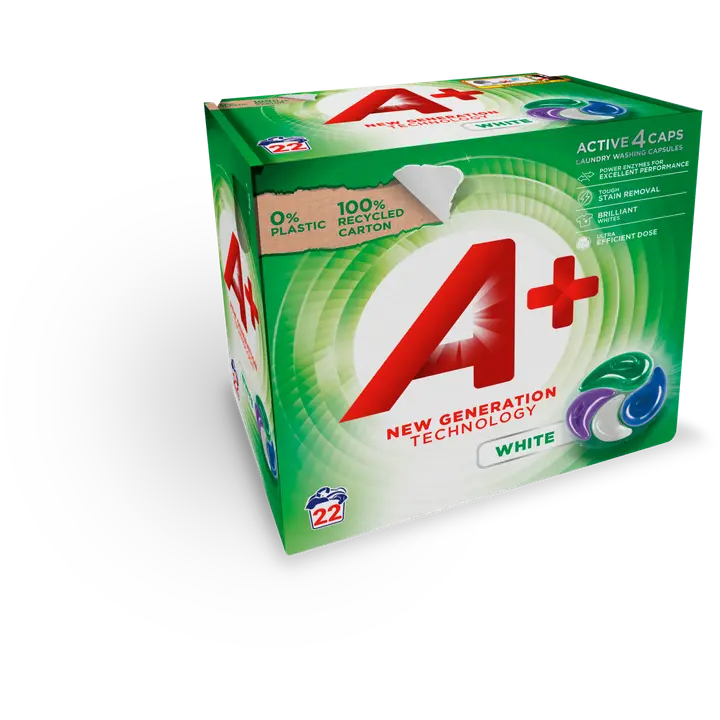 A+ Active4 Caps White pyykinpesukapselit 22kpl
