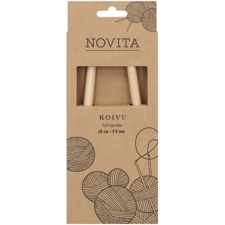 Novita Pyöröpuikko koivu 60cm - 9mm
