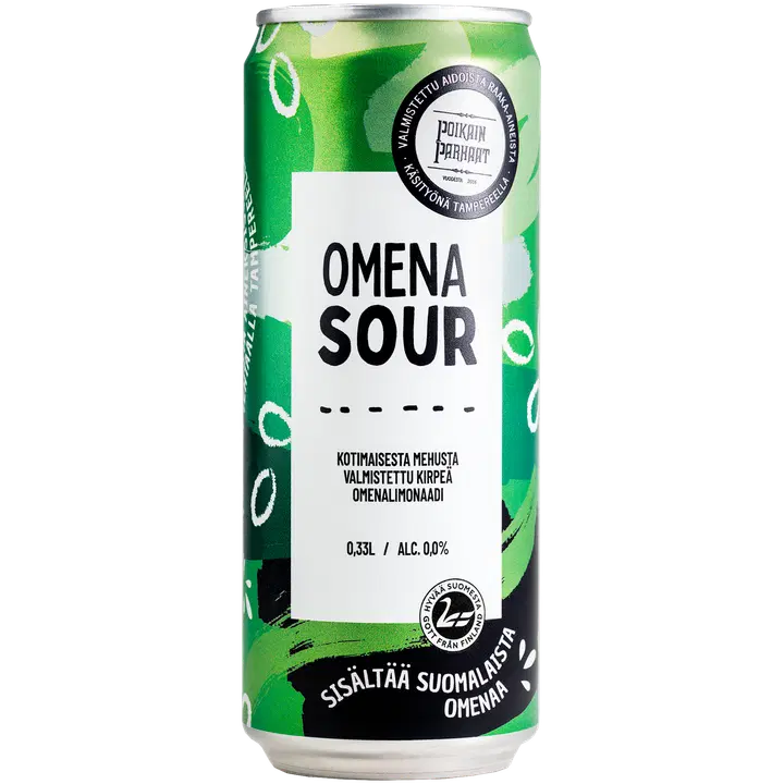 Poikain Parhaat SOUR Omenalimonaadi 0,33l tlk