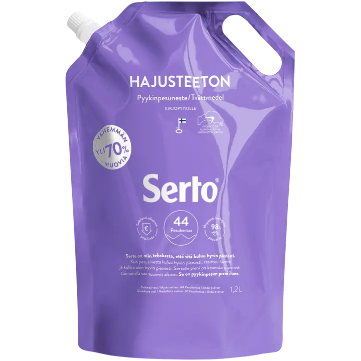 Serto Hajusteeton Pyykinpesuneste 1,2L