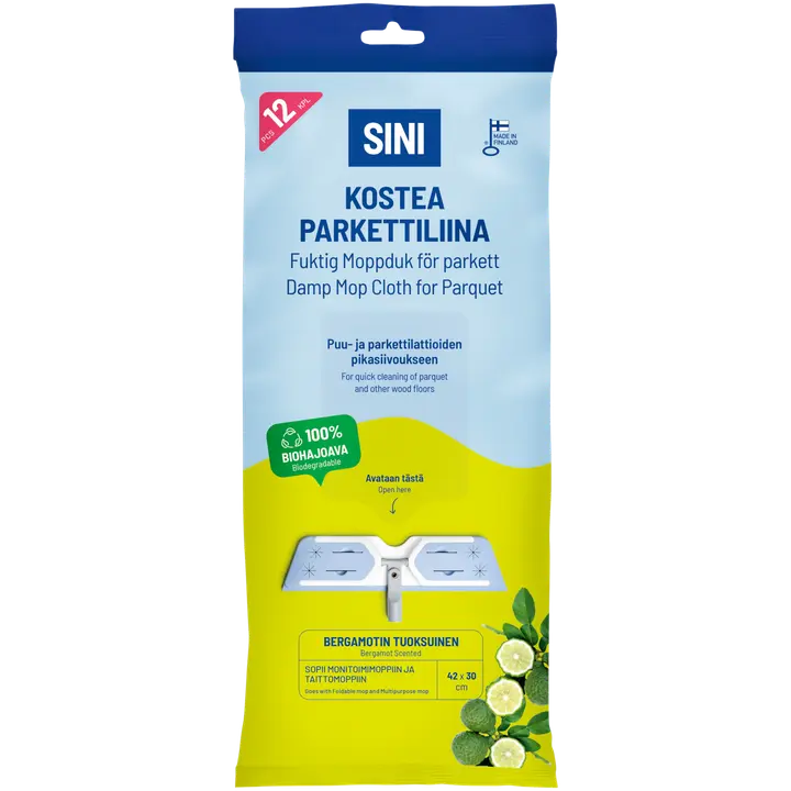 SINI Kostea parkettiliina 12 kpl