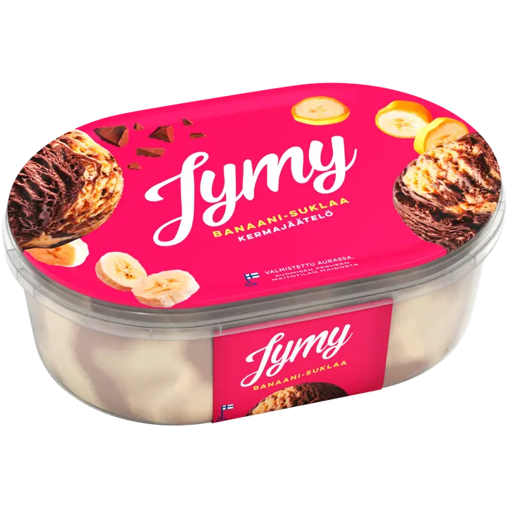 Jymy Banaani-Suklaa Kermajäätelö 900ml