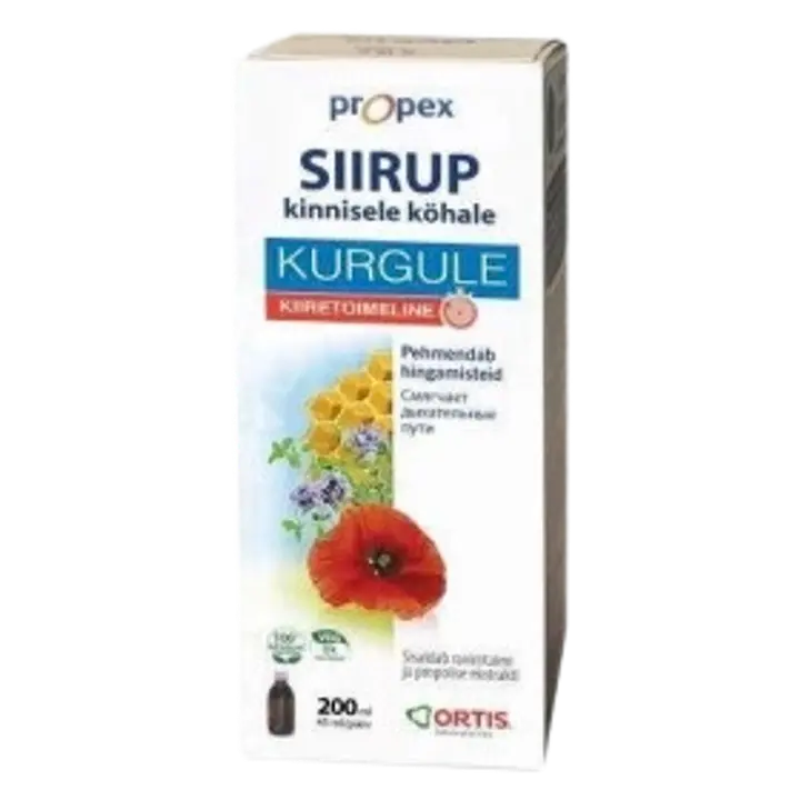 Propex rahustav siirup kurgule kinnisele köhale 150ml