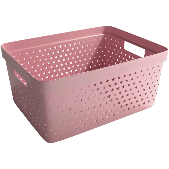 Nordiska Plast säilytyslaatikko Star 13 l dusty pink