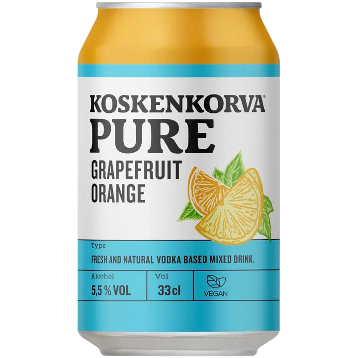 Koskenkorva PURE Grapefruit Orange 5,5 % 33cl