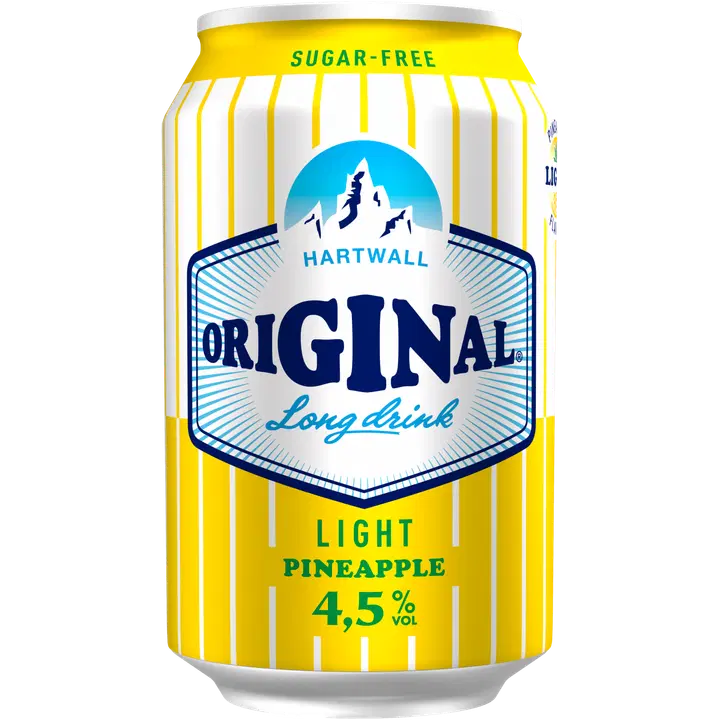 Hartwall Original Long Drink Pineapple Light 4,5% 0,33 l