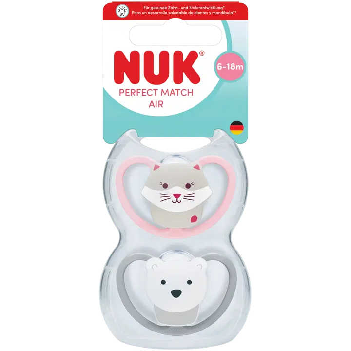 NUK Perfect Match Huvitutti Koko 2 Air CL1 2/PKT