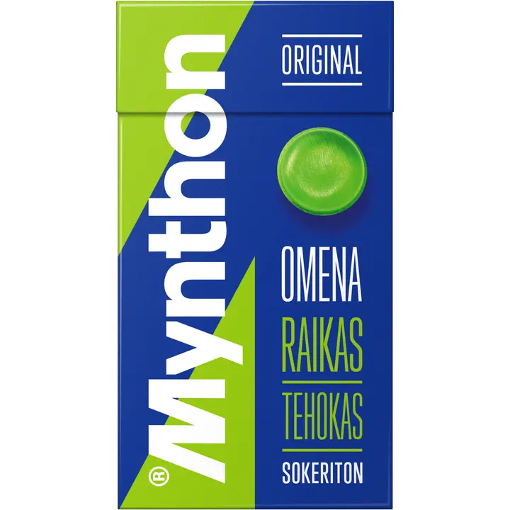 Mynthon Original Omena sokeriton +C kurkkupastilli 31g