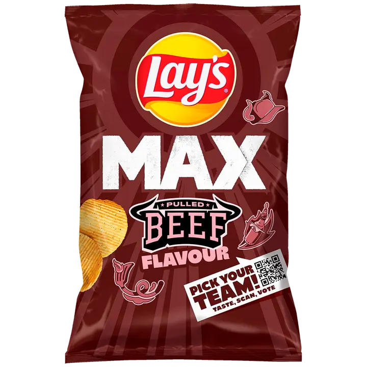 LAY'S MAX Rebitud loomaliha maitselised sakilised kartulikrõpsud 0,120kg