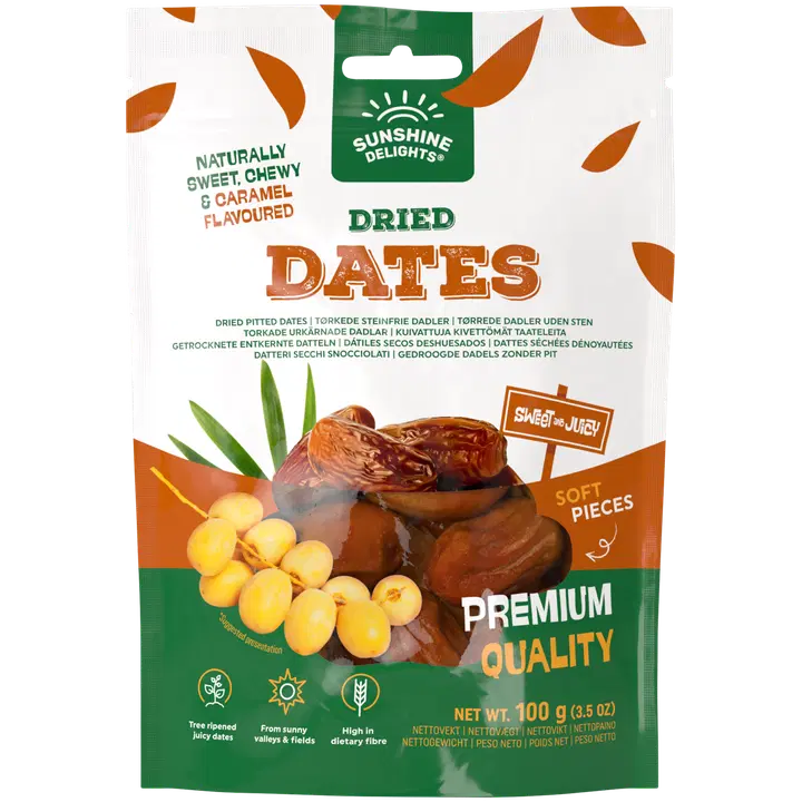 Sunshine Delights Kuivattu taateli 100g
