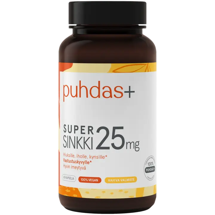 Puhdas+ Super sinkki 25mg 60kaps