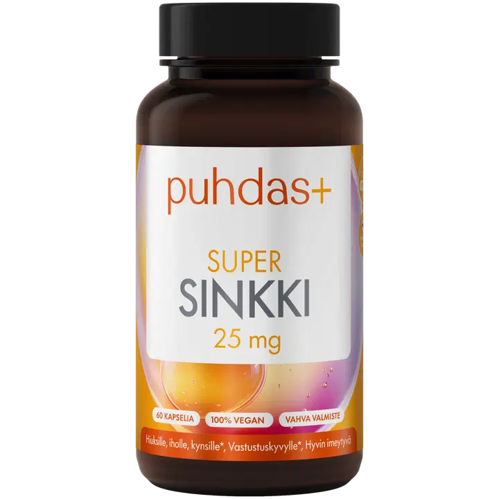 Puhdas+ Super sinkki 25mg 60kaps