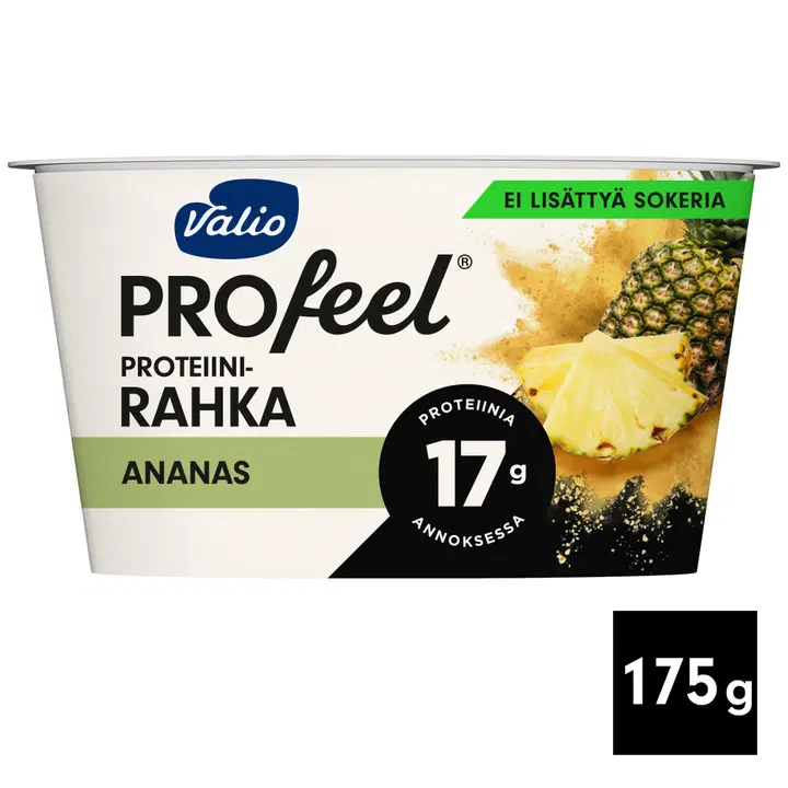 Valio PROfeel® proteiinirahka sokeroimaton 175 g ananas laktoositon