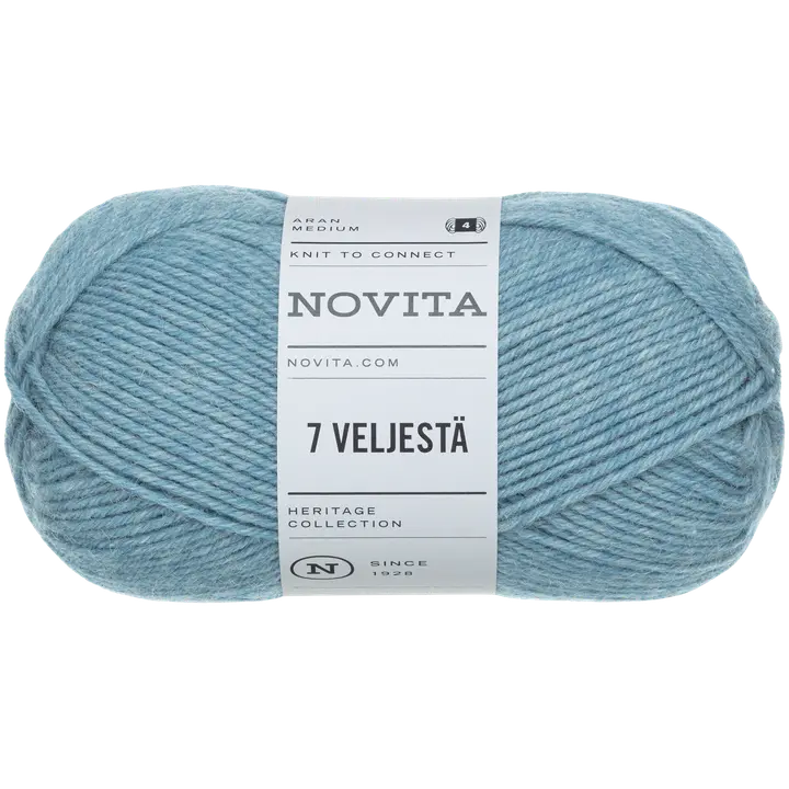 Novita lanka 7 Veljestä 100 g jää 014