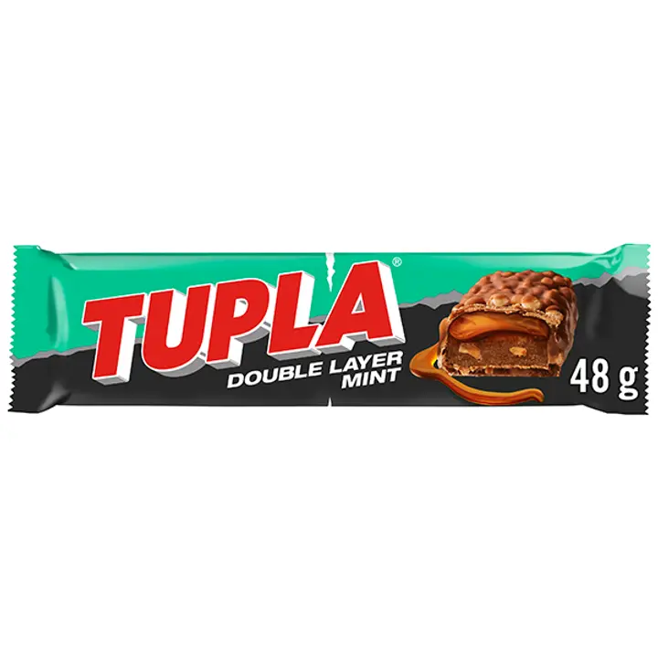 Tupla Double Layer Mint piimašokolaad piparmündiga 48g UTZ