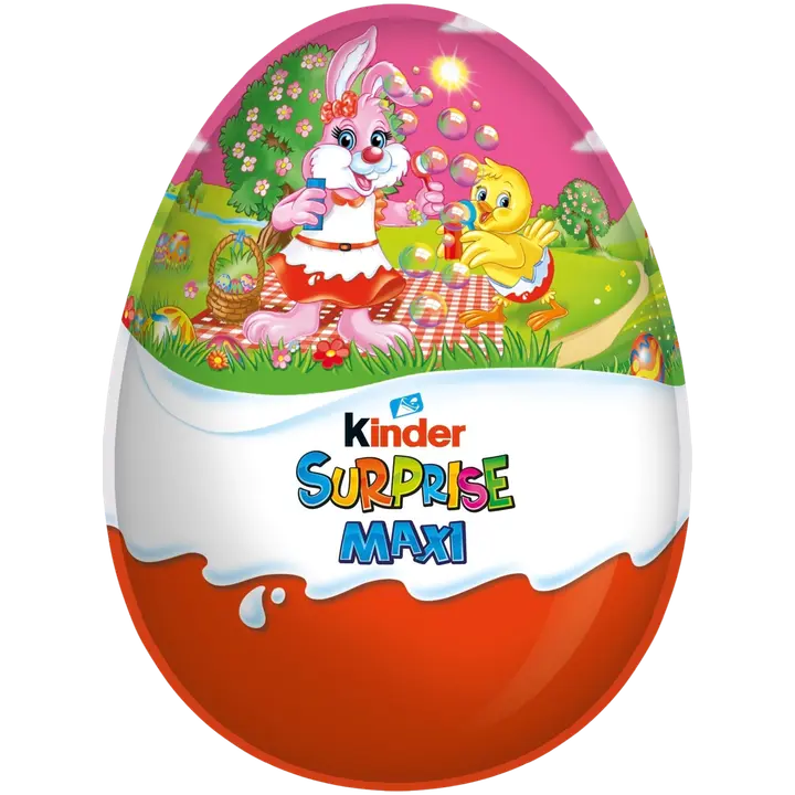 Kinder Maxi Surprise Pink pääsiäinen maitosuklaahahmo sisältäen lelun 220g